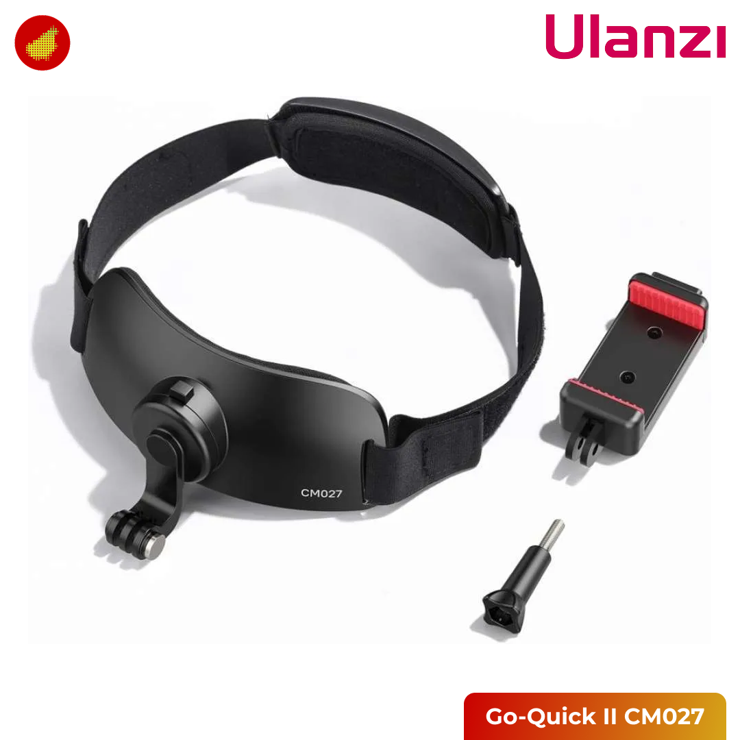 Ulanzi Go-Quick II CM027 Head Strap Mount for Action Camera and Smartphone