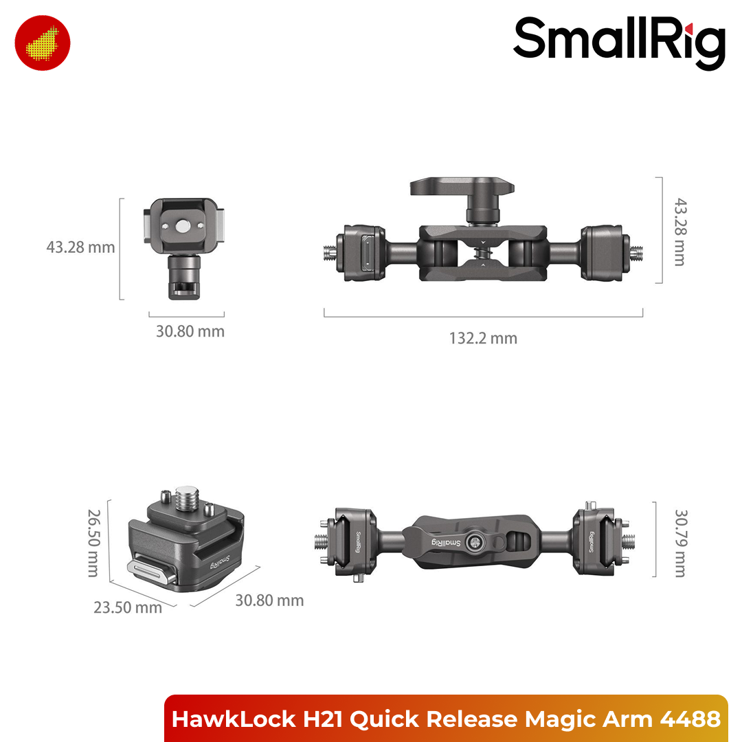 SmallRig HawkLock H21 Quick Release Magic Arm with Ball Head