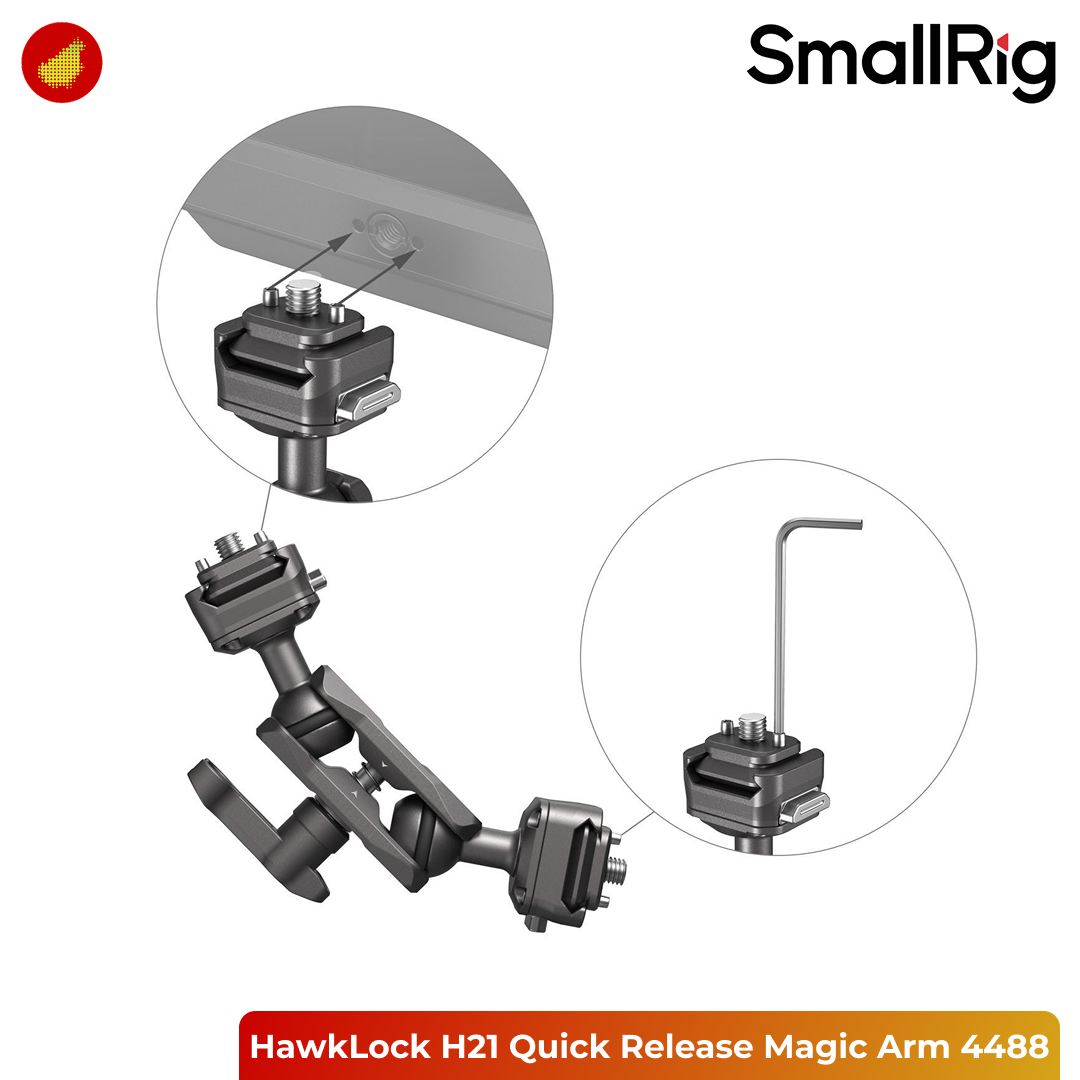 SmallRig HawkLock H21 Quick Release Magic Arm with Ball Head