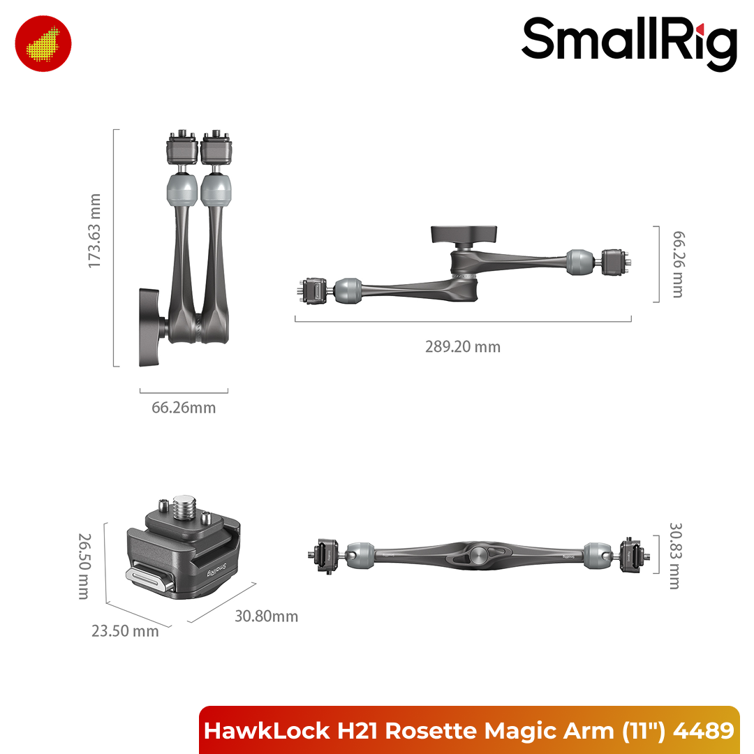 SmallRig HawkLock H21 Quick Release Rosette Magic Arm (11