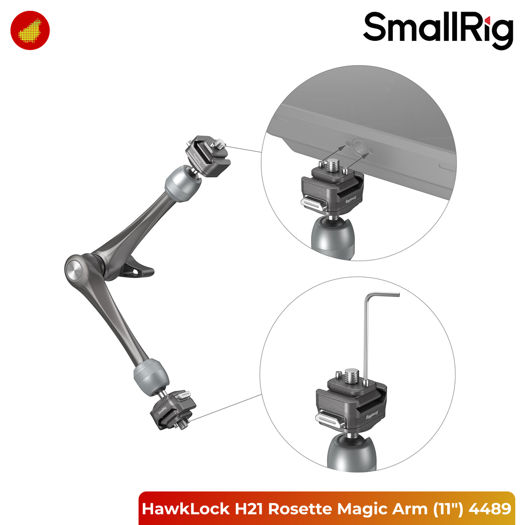 SmallRig HawkLock H21 Quick Release Rosette Magic Arm (11
