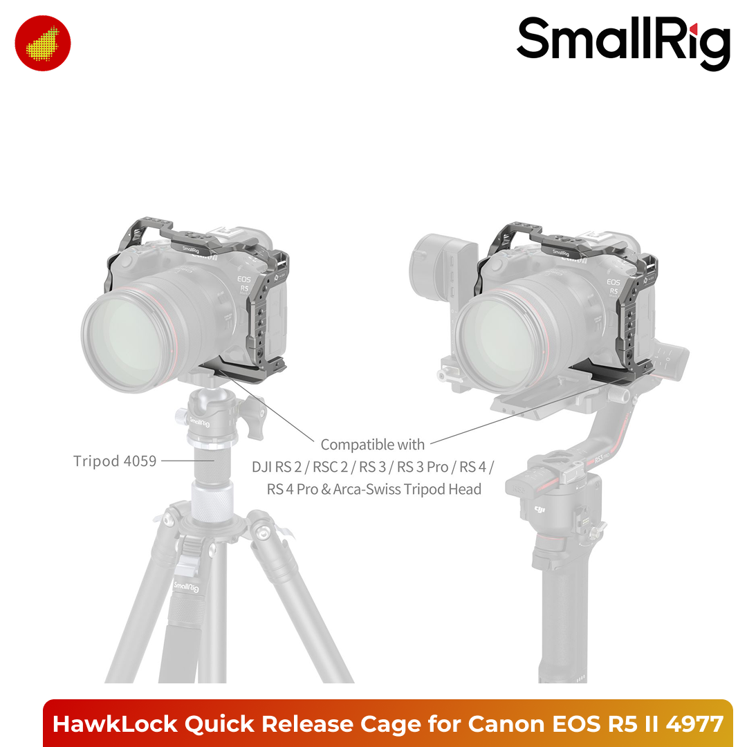 SmallRig HawkLock Quick Release Cage for Canon EOS R5 Mark II