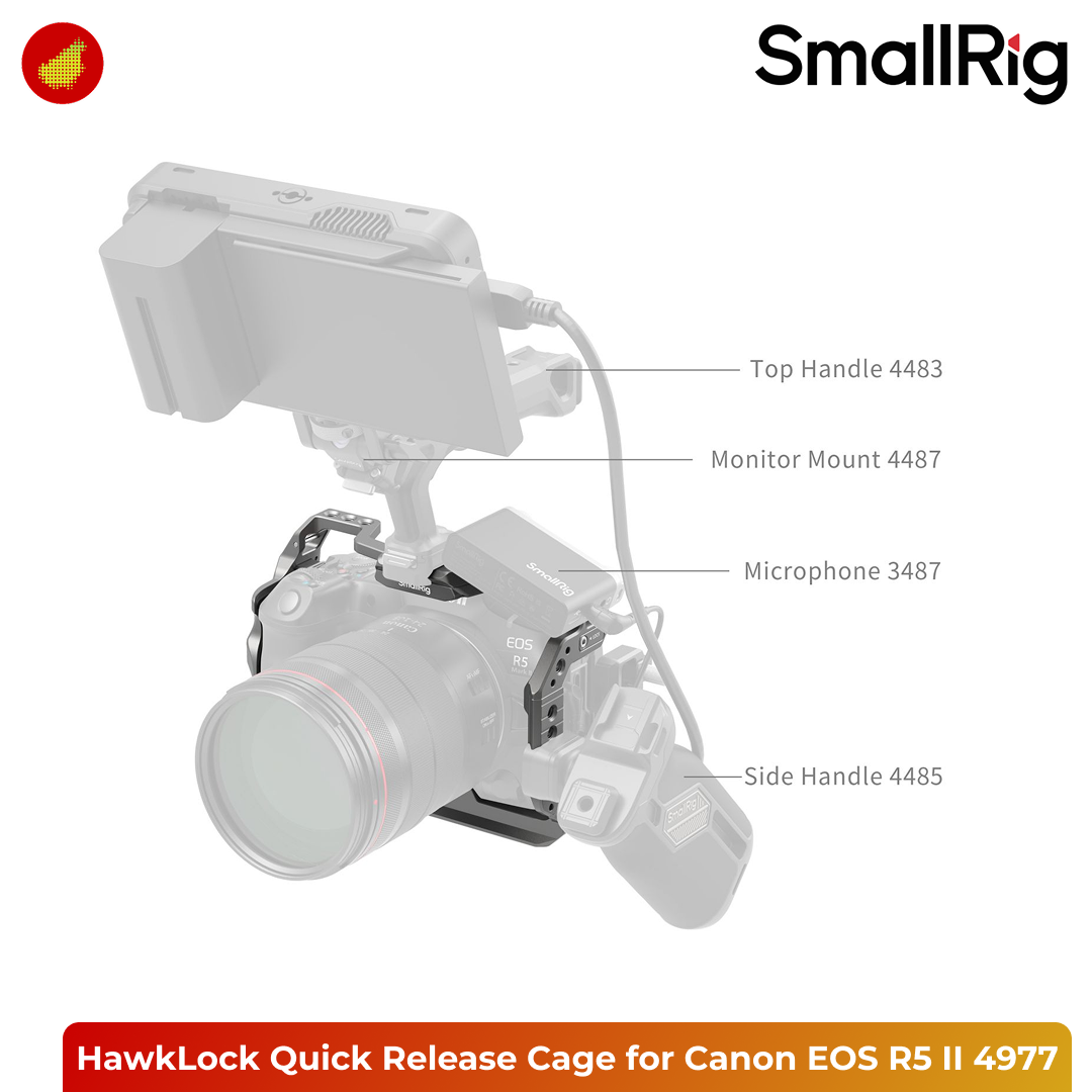 SmallRig HawkLock Quick Release Cage for Canon EOS R5 Mark II