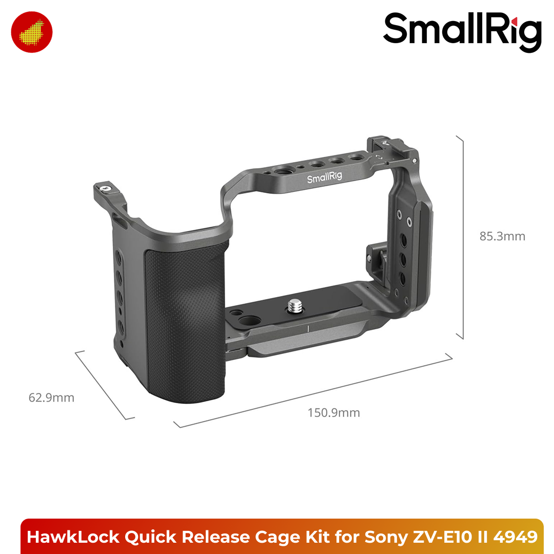 SmallRig HawkLock Quick Release Cage Kit for Sony ZV-E10 II