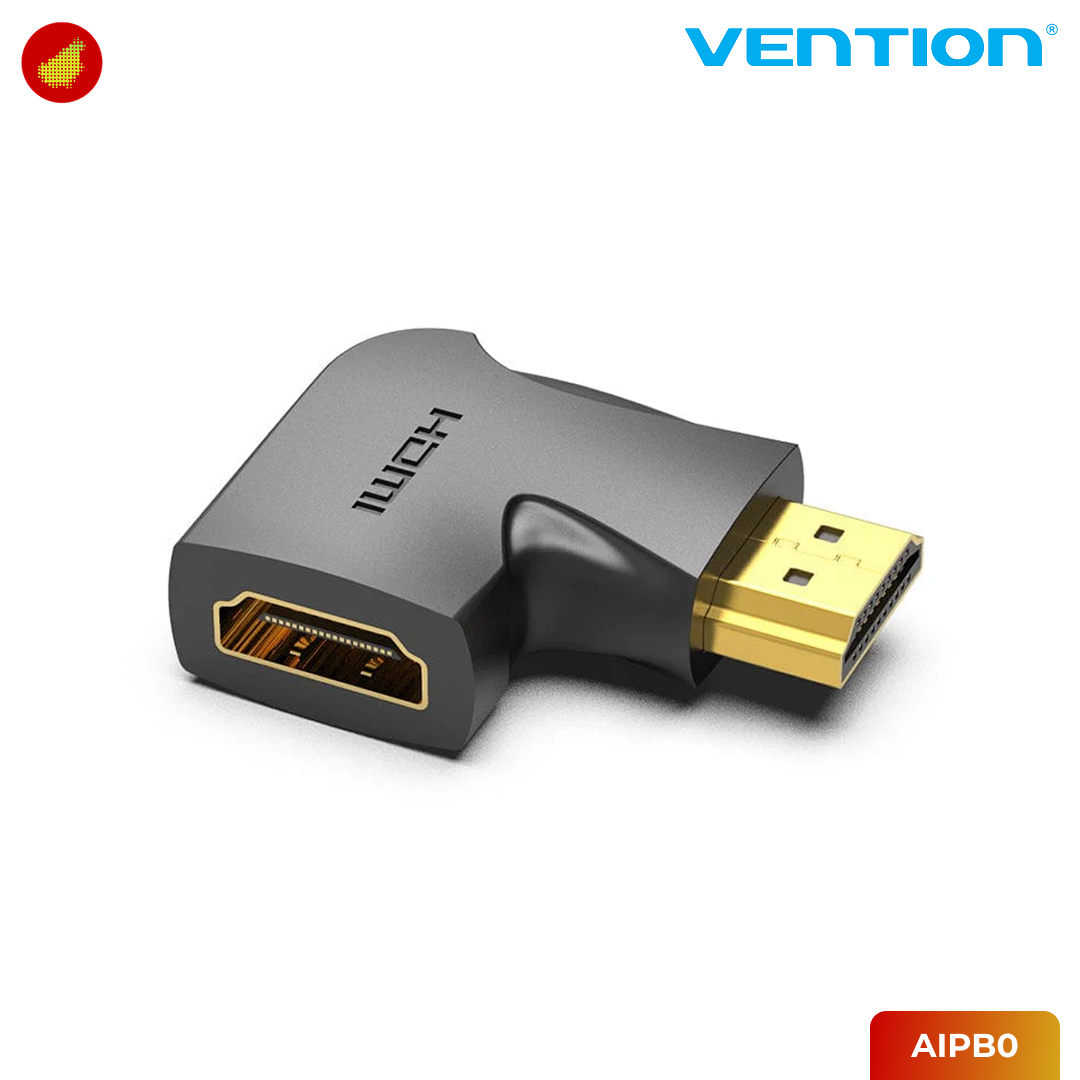 Vention HDMI 90 Degree Male to Female Vertical Flat Adapter - AIPB0