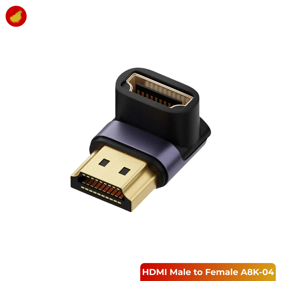 ZHUJI HDMI Male to Female 2.1 8K Dual Mode Connector for Laptop and TV - A8K-04