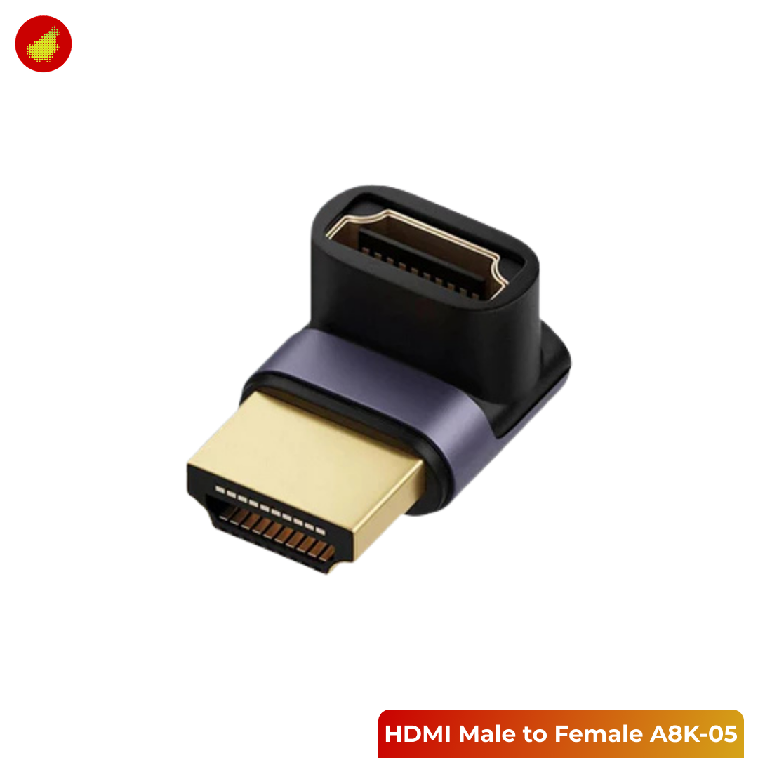 ZHUJI HDMI Male to Female 2.1 8K Dual Mode Connector for Laptop and TV - A8K-05