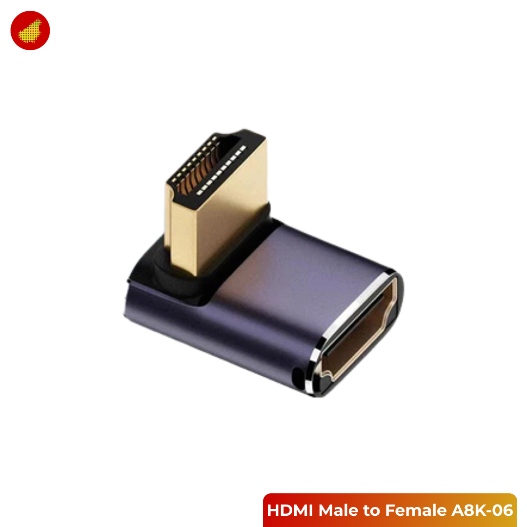 ZHUJI HDMI Male to Female 2.1 8K Dual Mode Connector for Laptop and TV - A8K-06