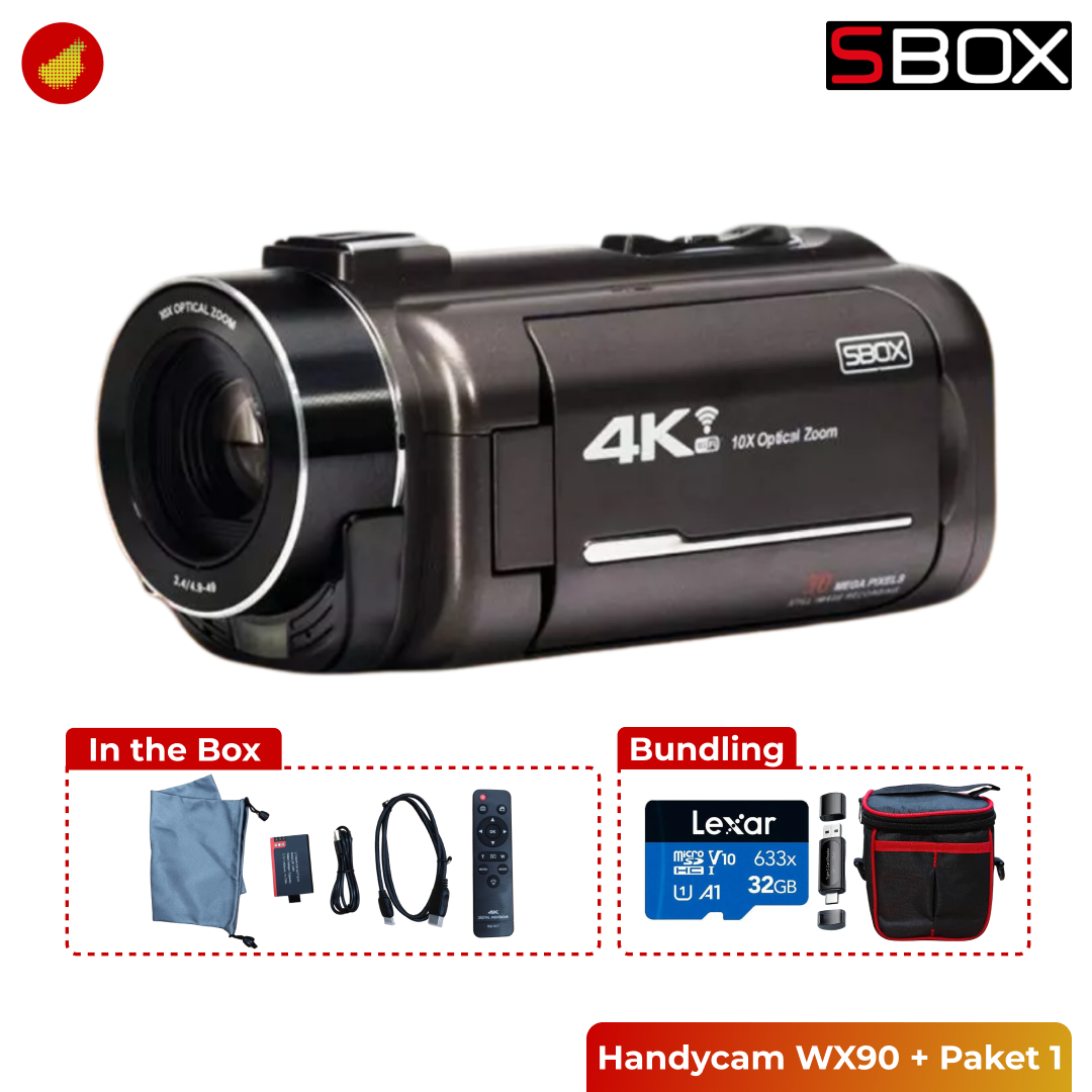 SBOX Handycam WX90 4K