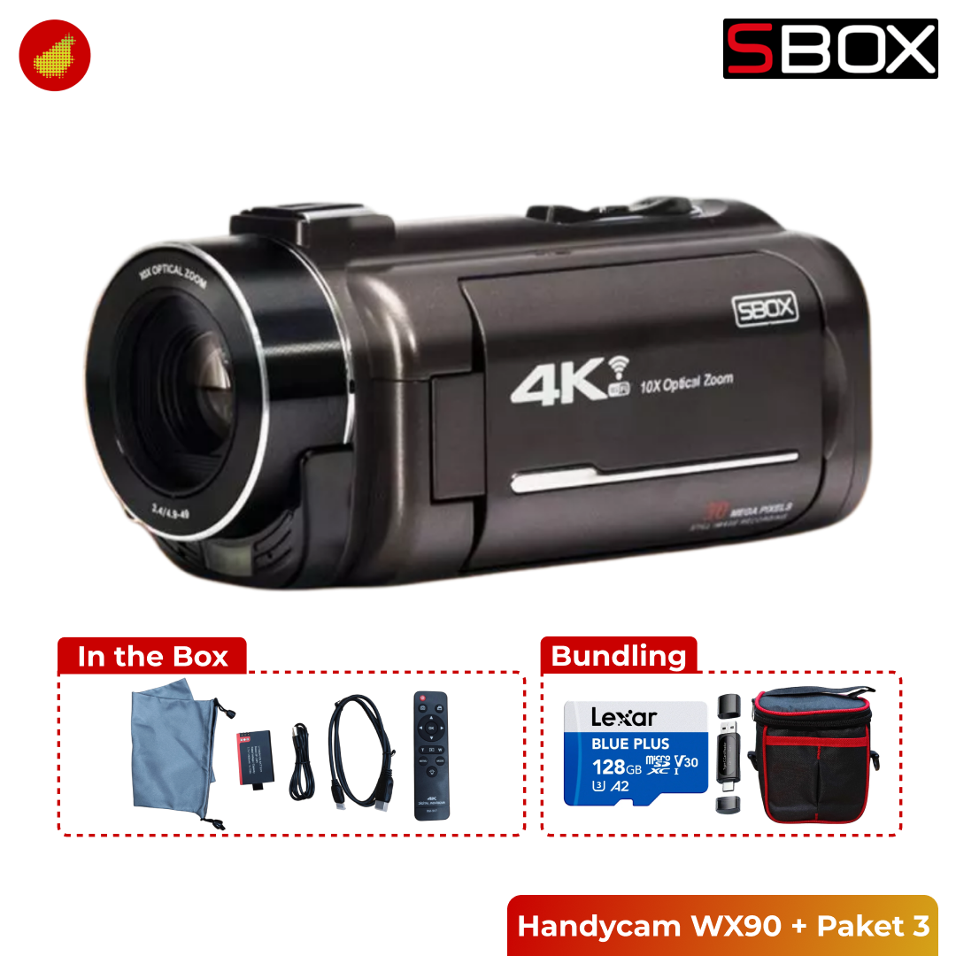 SBOX Handycam WX90 4K
