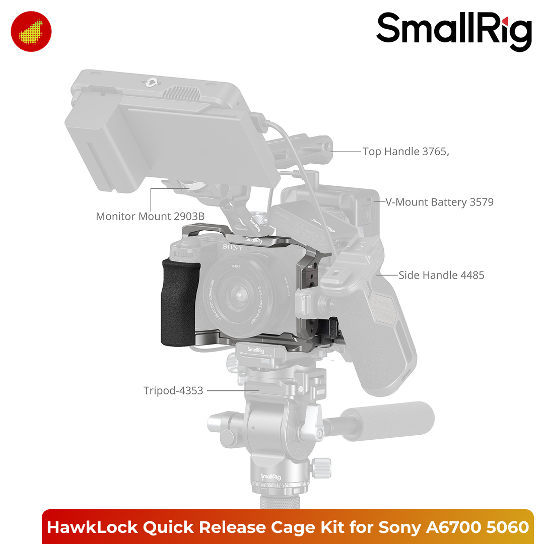 SmallRig HawkLock Quick Release Cage Kit for Sony Alpha 6700