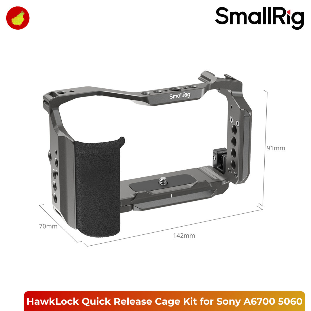 SmallRig HawkLock Quick Release Cage Kit for Sony Alpha 6700