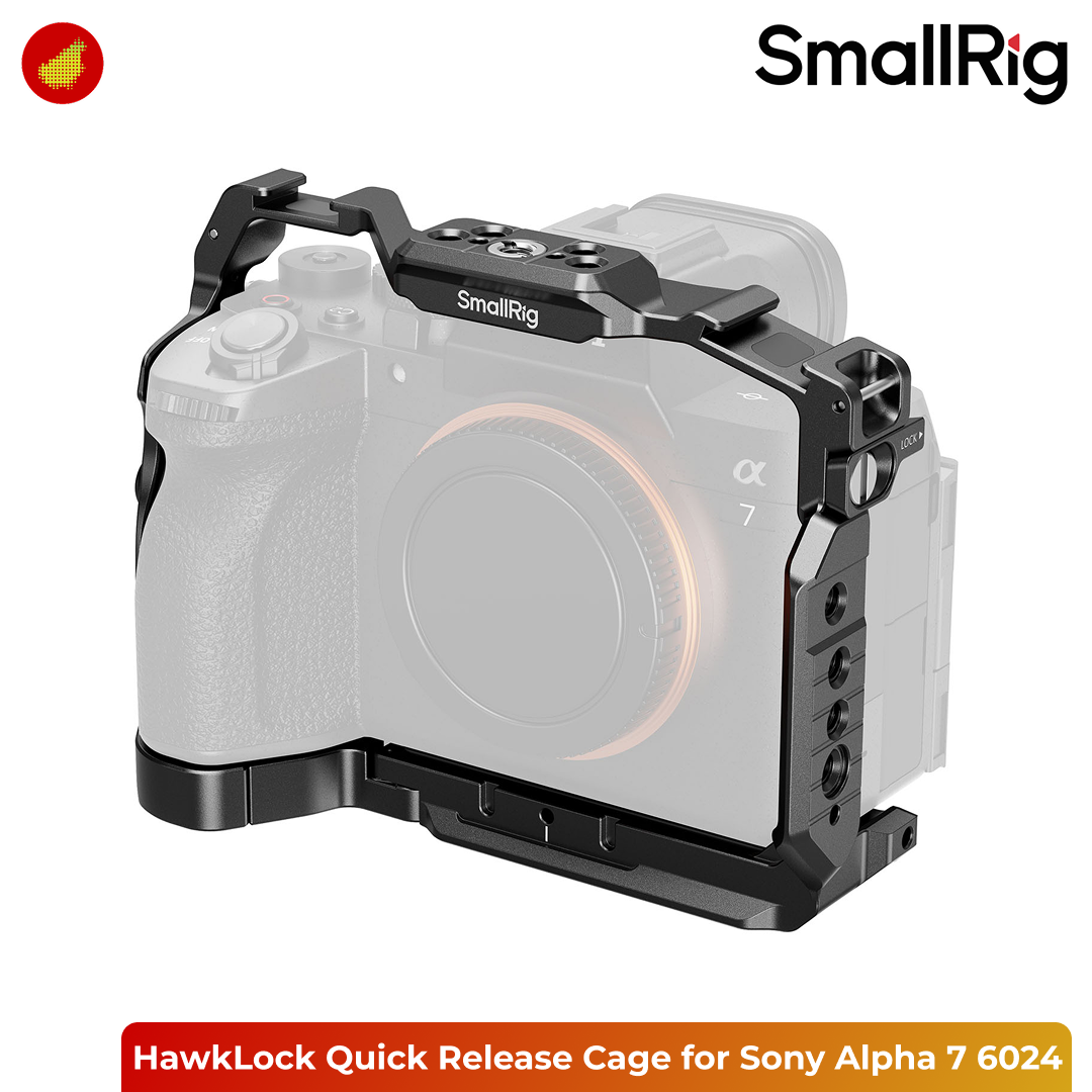 SmallRig HawkLock Quick Release Cage for Sony Alpha 7 V / 7R V / 7 IV - 6024