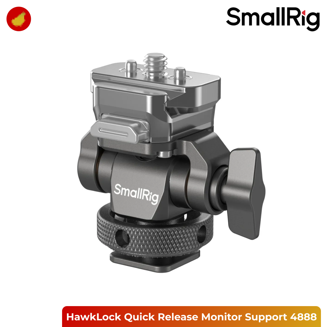 SmallRig HawkLock Quick Release Monitor Support with H21 Cold Shoe Mount