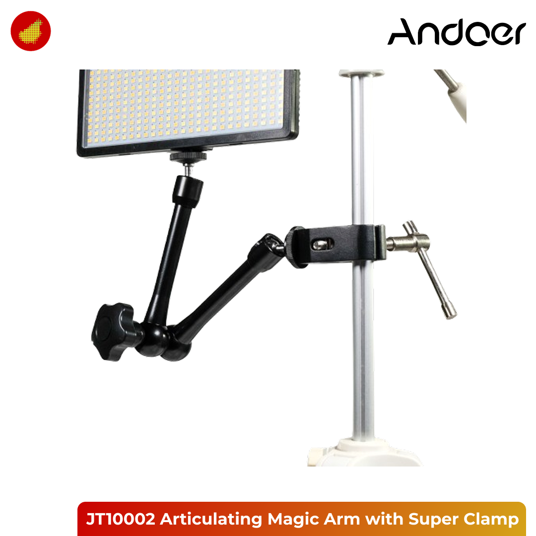 Andoer JT10002 Articulating Magic Arm with Super Clamp
