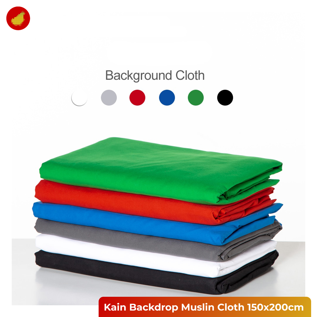 AMBITFUL Kain Backdrop | Background Muslin Cloth 150x200cm