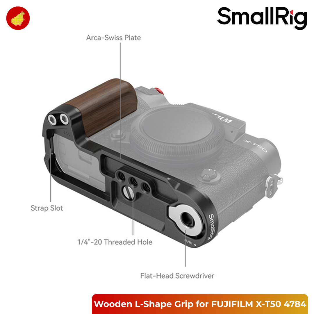 SmallRig Wooden L-Shape Grip for FUJIFILM X-T50
