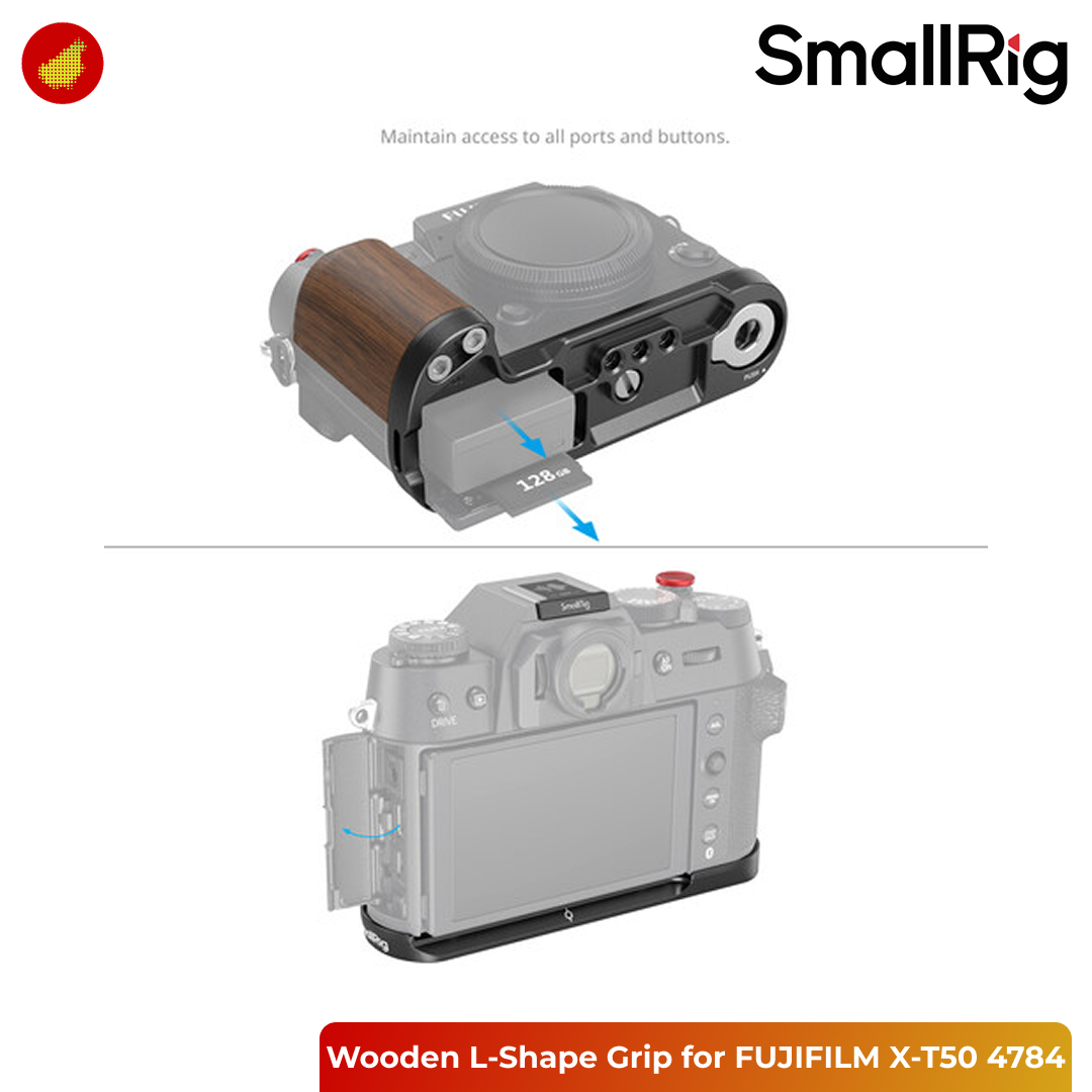 SmallRig Wooden L-Shape Grip for FUJIFILM X-T50