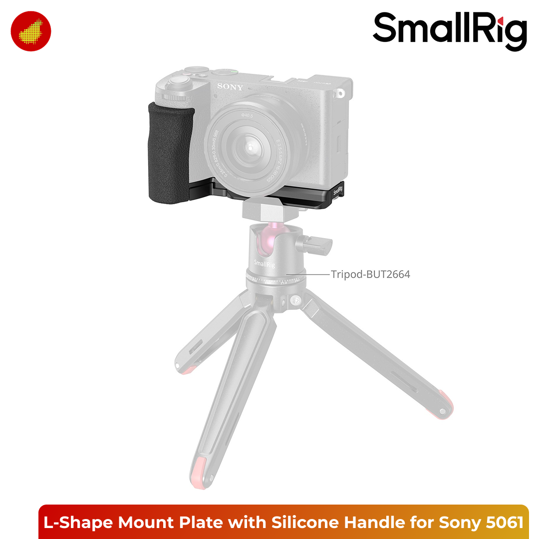 SmallRig L-Shape Mount Plate with Silicone Handle for Sony Alpha 6700