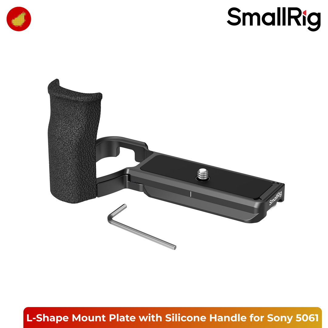 SmallRig L-Shape Mount Plate with Silicone Handle for Sony Alpha 6700