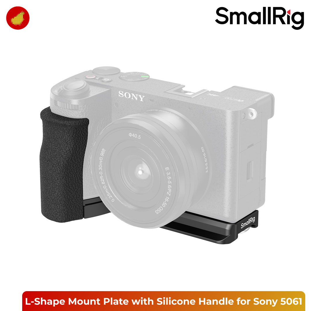 SmallRig L-Shape Mount Plate with Silicone Handle for Sony Alpha 6700