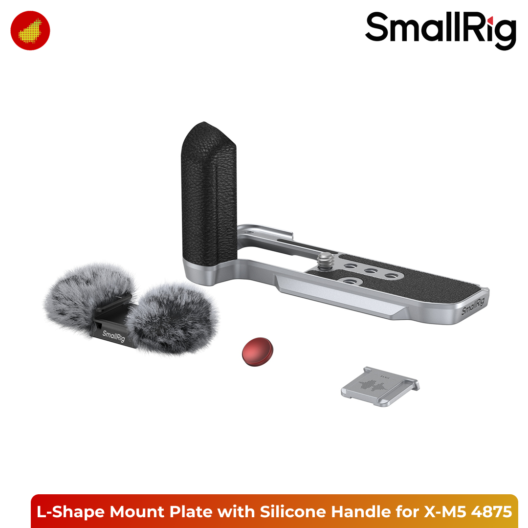 SmallRig L-Shape Mount Plate with Silicone Handle for FUJIFILM X-M5