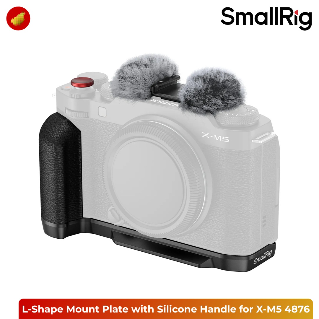 SmallRig L-Shape Mount Plate with Silicone Handle for FUJIFILM X-M5