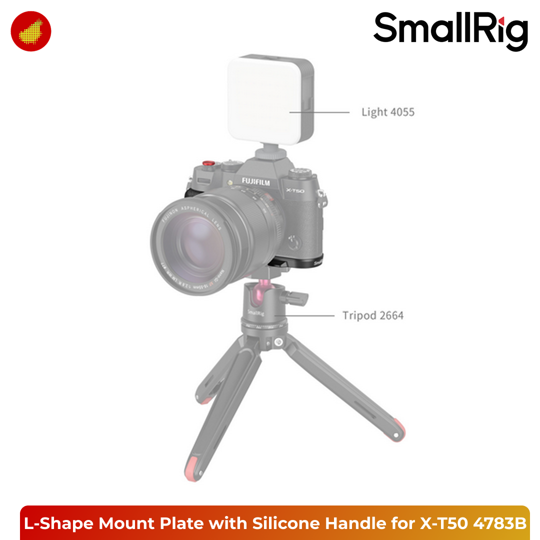 SmallRig L-Shape Mount Plate with Silicone Handle for FUJIFILM X-T50