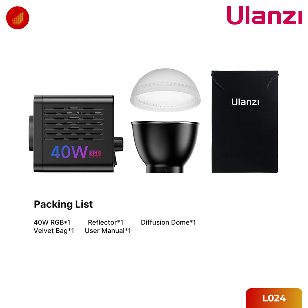 Ulanzi L024 RGB Portable LED Video Light 40W