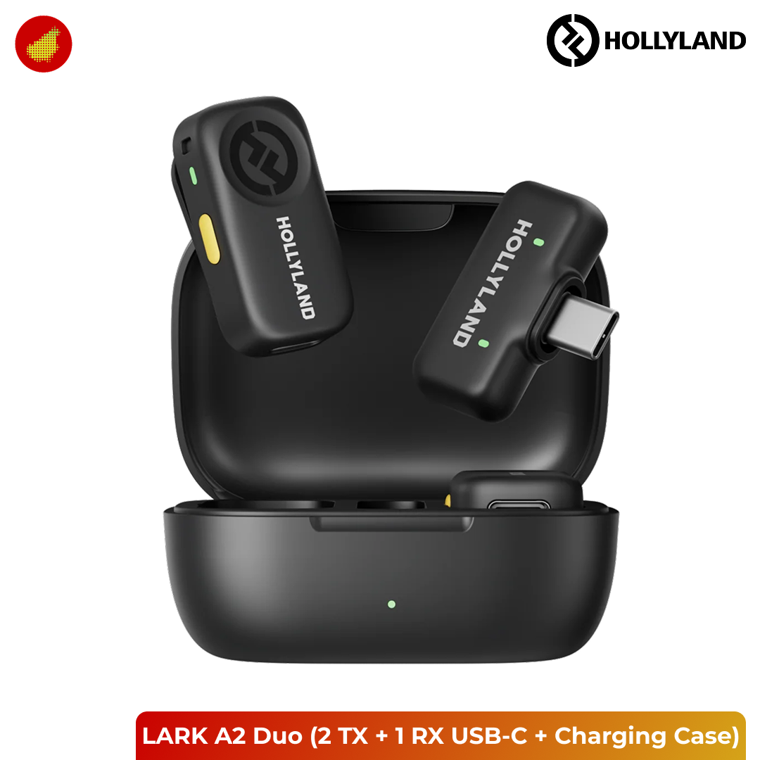 Hollyland LARK A2 Duo (2 TX + 1 RX USB-C + Charging Case)