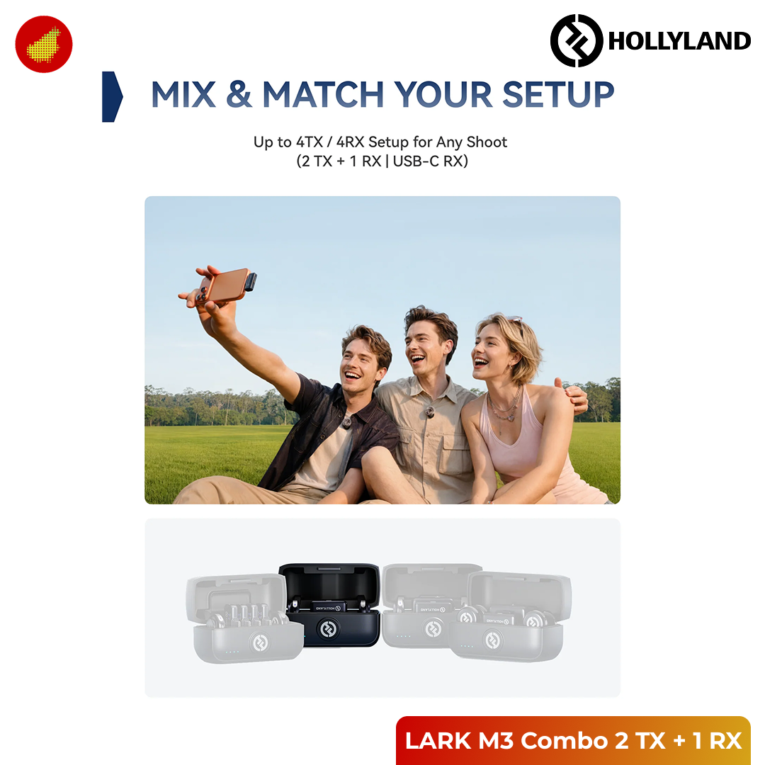 Hollyland LARK M3 Combo 2 TX + 1 RX USB-C
