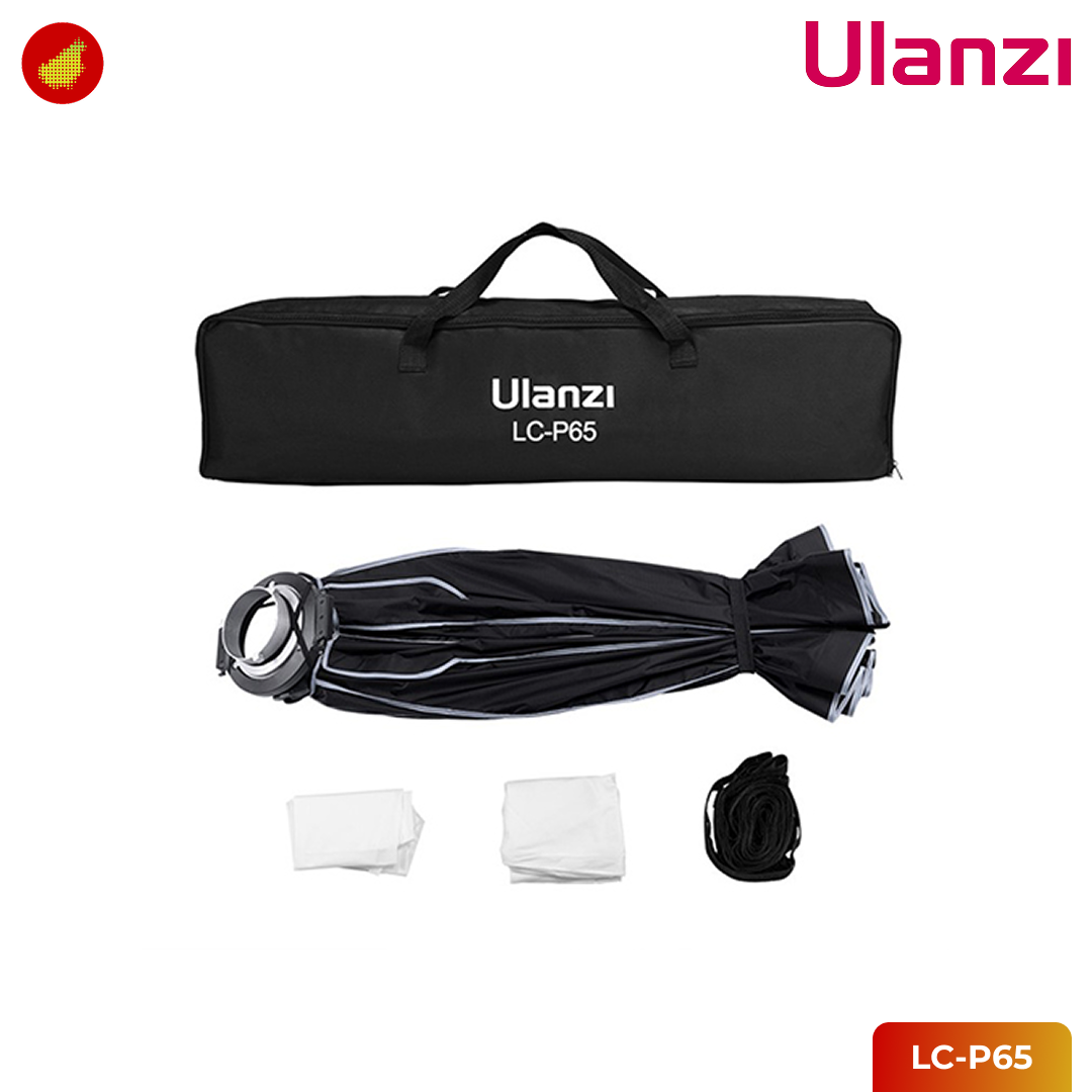 Ulanzi LC-P65 with Honeycomb Grid Portable Hexagonal SoftBox Mount Bowen