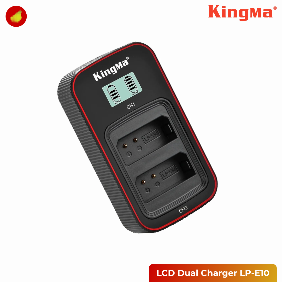 KingMa LCD Dual Charger LP-E10