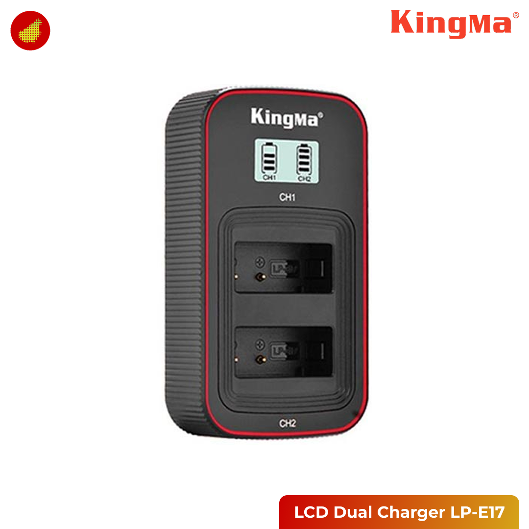 KingMa LCD Dual Charger LP-E17