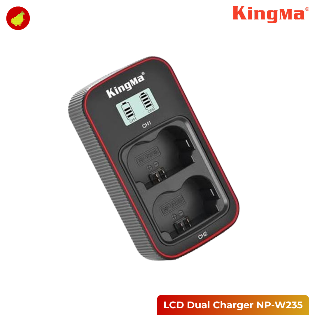 KingMa LCD Dual Charger NP-W235