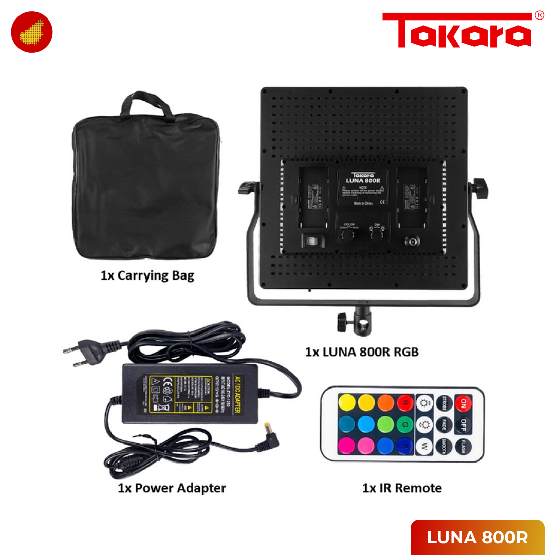 Takara LUNA 800R RGB Video Studio LED Light