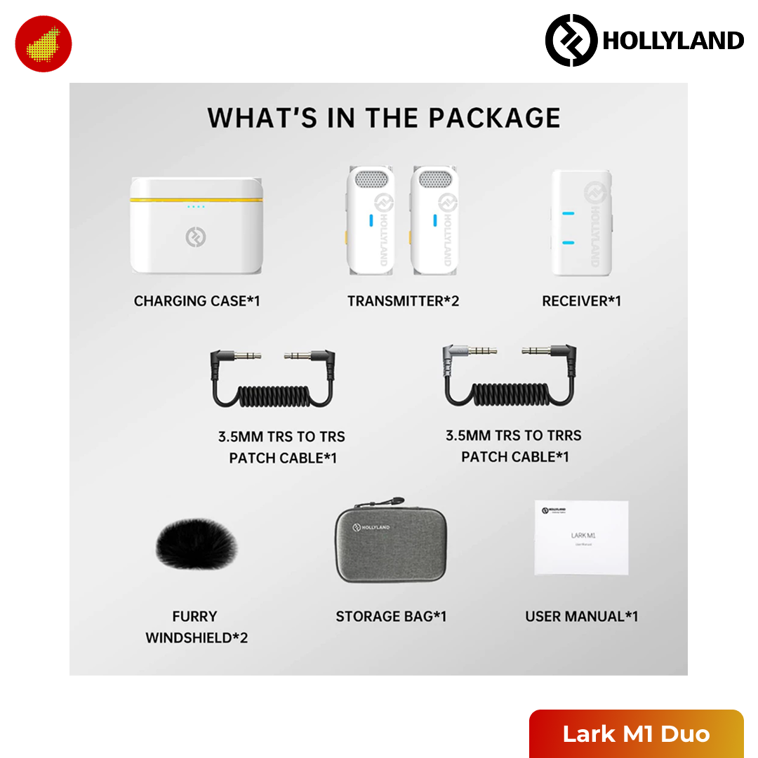 Hollyland Lark M1 Duo Wireless Microphone