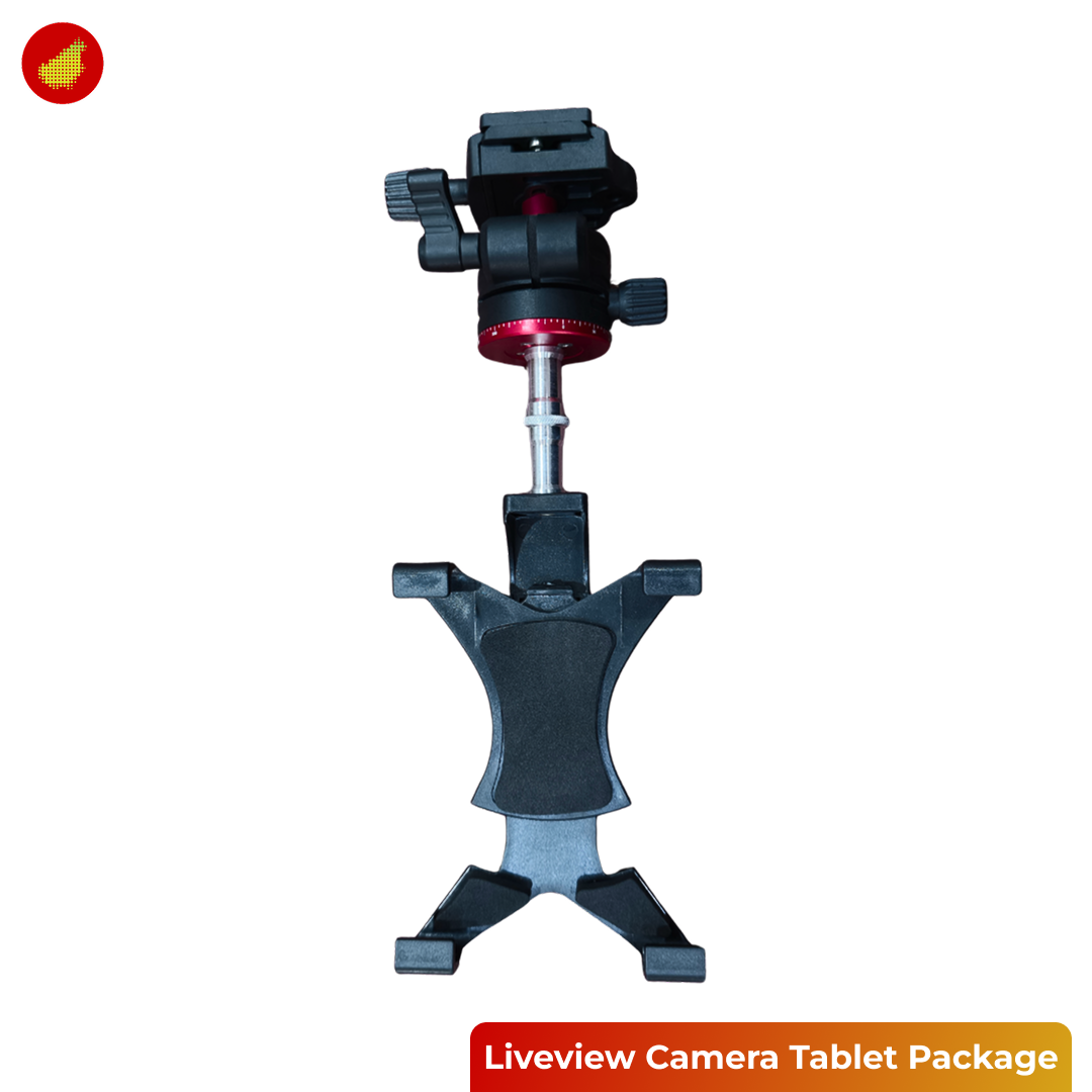 Liveview Camera Tablet Package with Holder VTM4 + Takara BH-50 Ball Head + Spigot Adapter RV82
