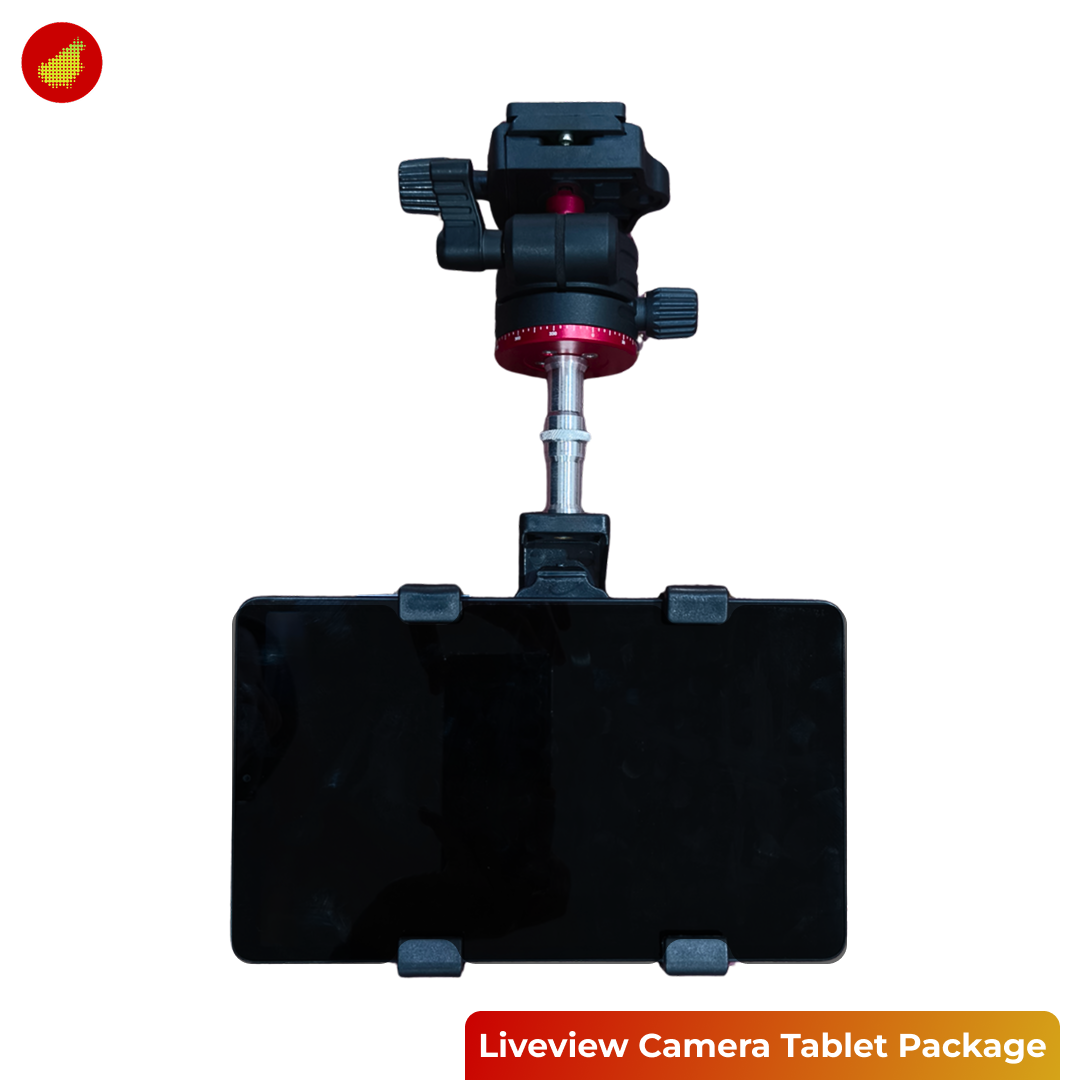 Liveview Camera Tablet Package with Holder VTM4 + Takara BH-50 Ball Head + Spigot Adapter RV82