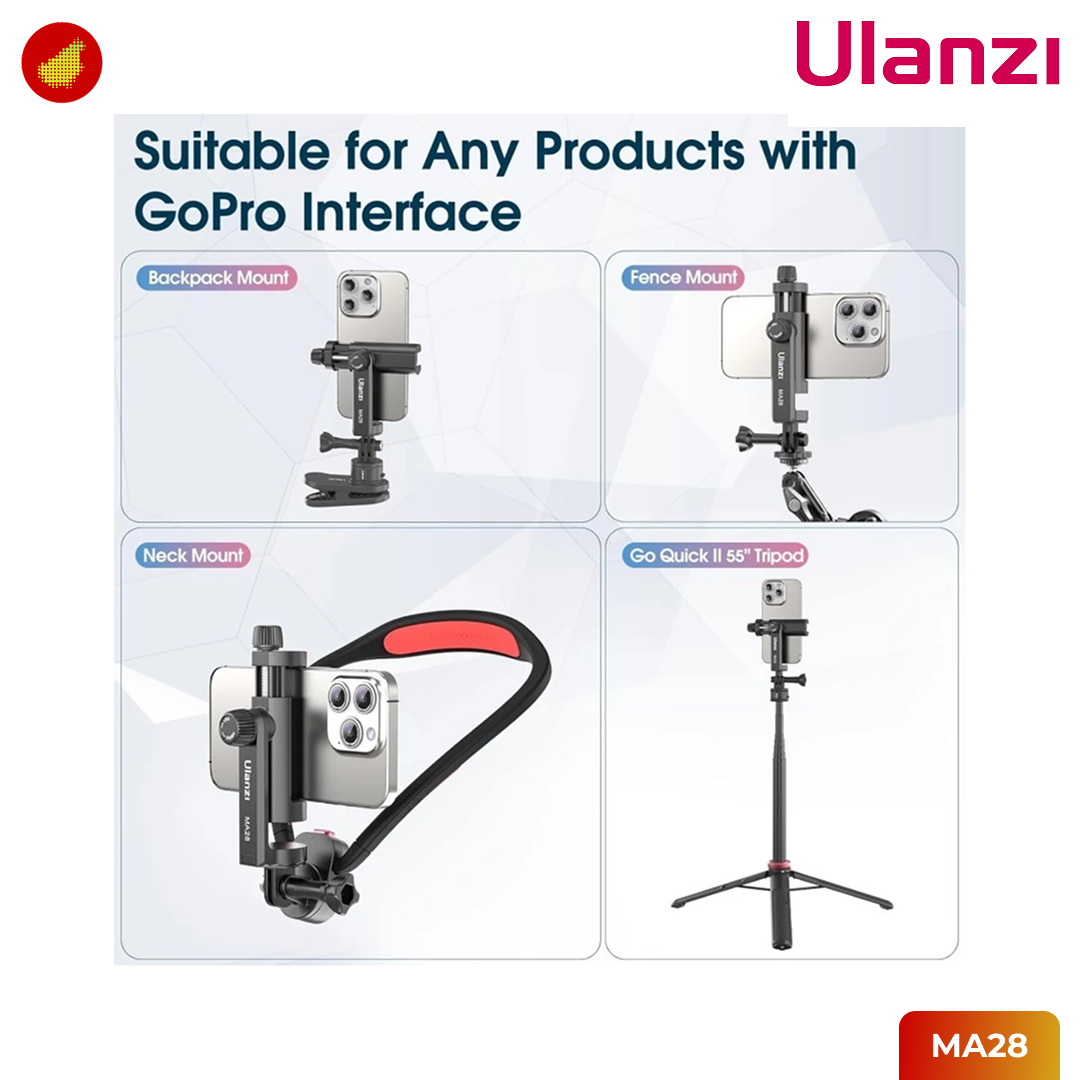 Ulanzi MA28 Gopro Mount Phone Holder