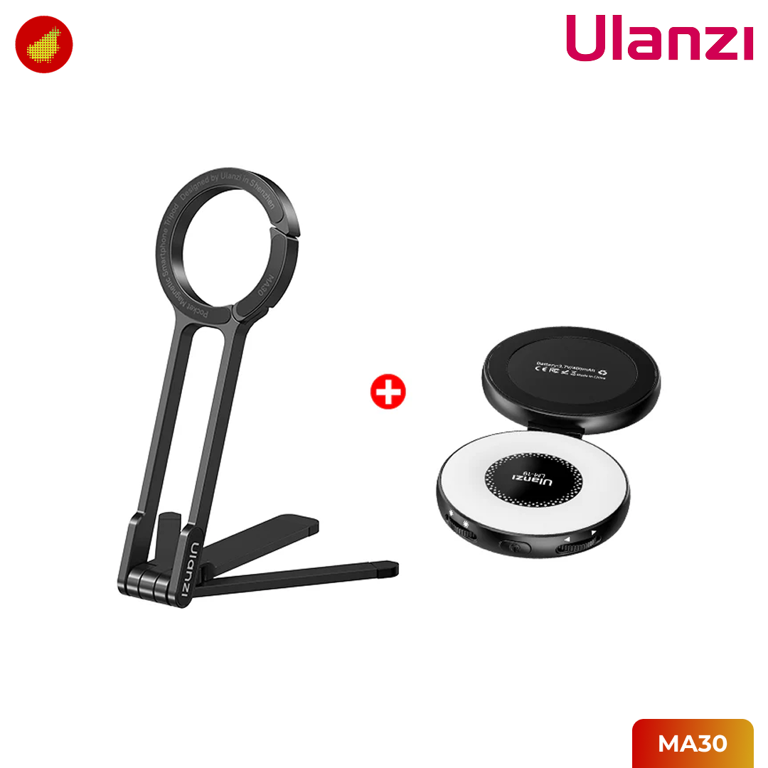 Ulanzi MA30 Carabiner-Mounted Phone Tripod