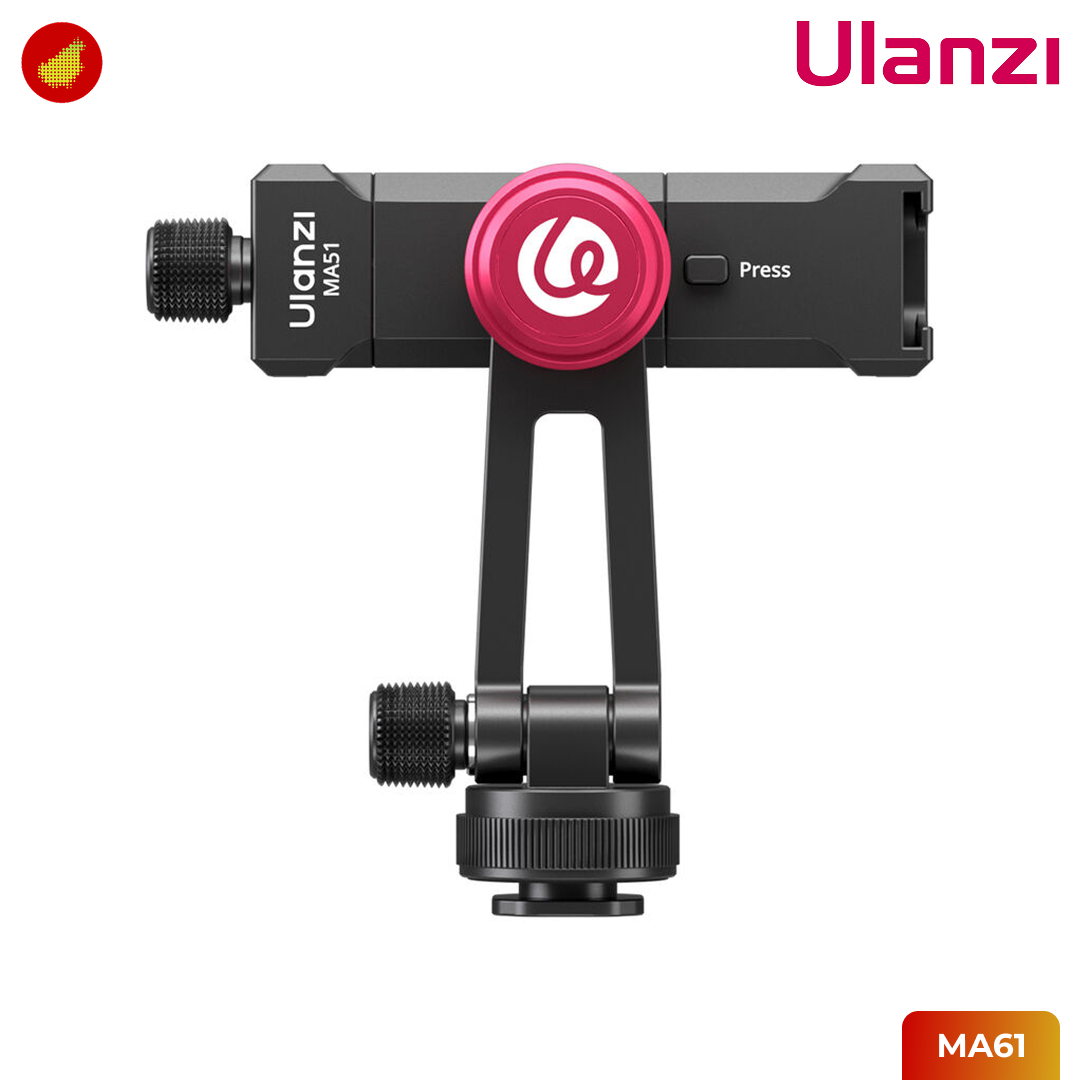Ulanzi MA61 QuickClip Phone Clamp with Cold Shoe Mount