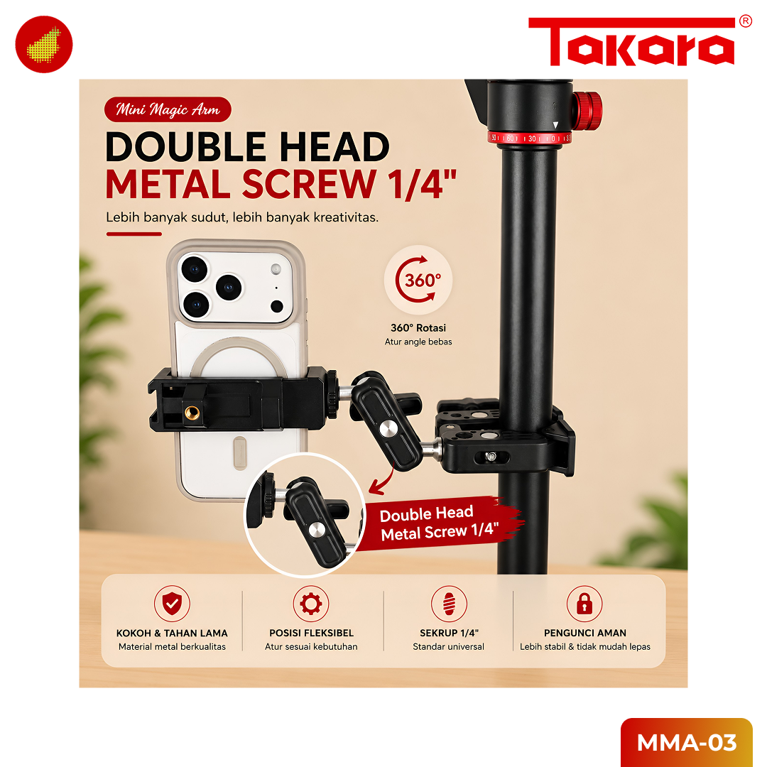 Takara MMA-03 Mini Magic Arm with Double Ball Head