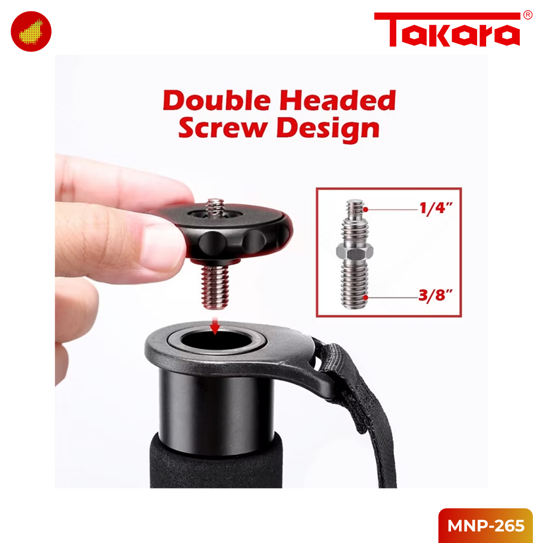 Takara MNP-265 Professional Monopod for Camera & Smartphone