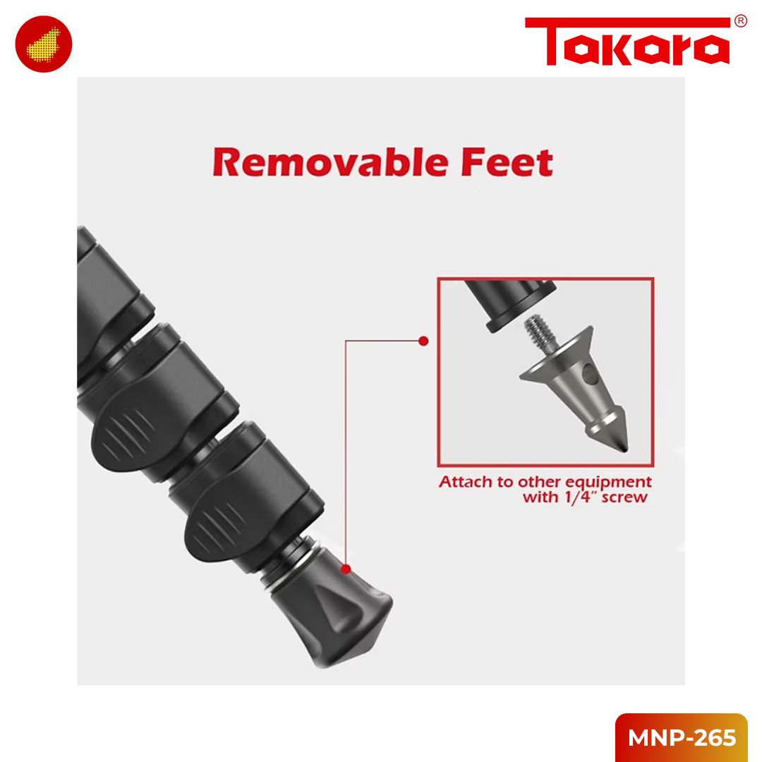 Takara MNP-265 Professional Monopod for Camera & Smartphone