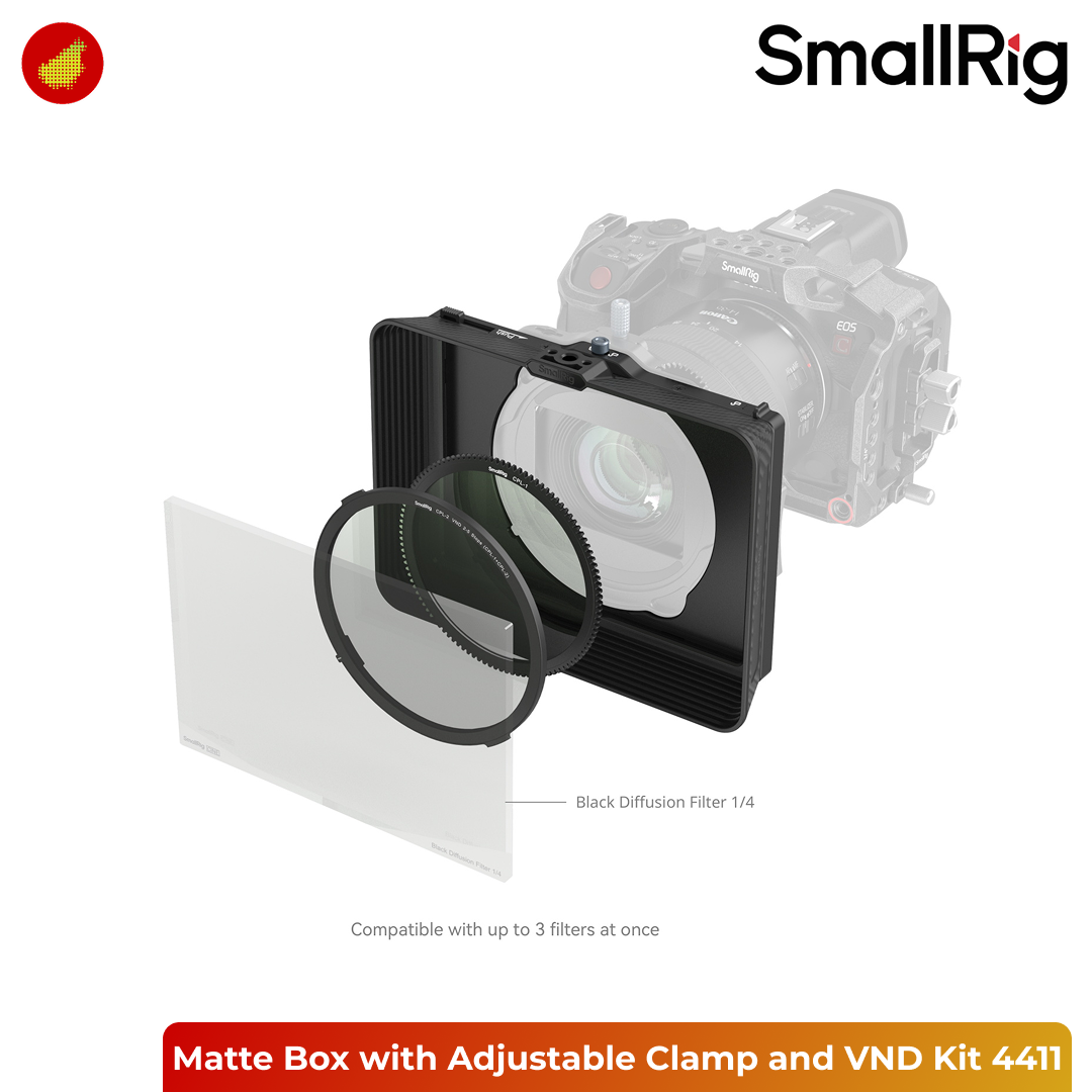 SmallRig Matte Box with Adjustable Clamp and VND Kit