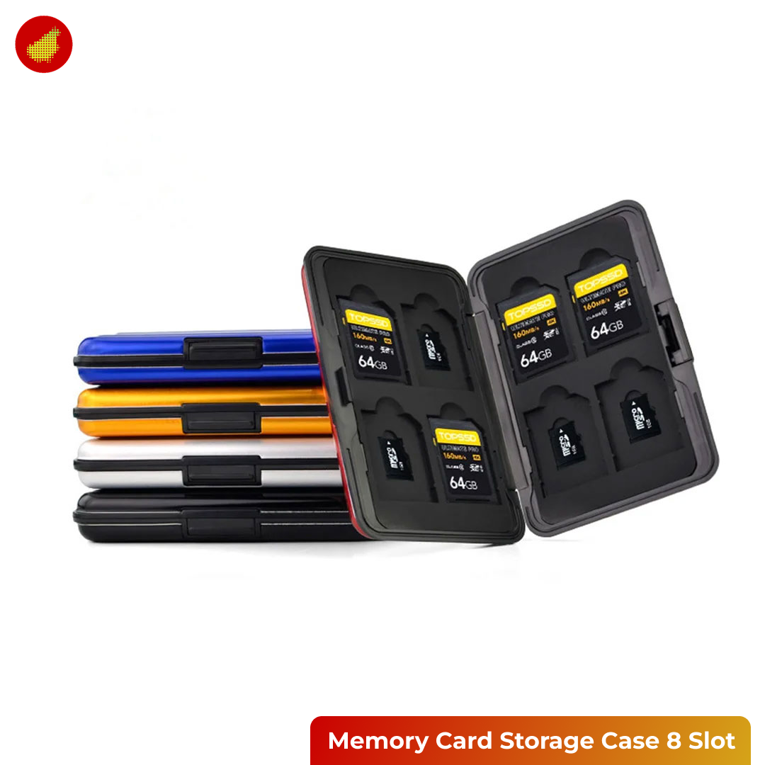 Memory Card Storage Case 8 Slot
