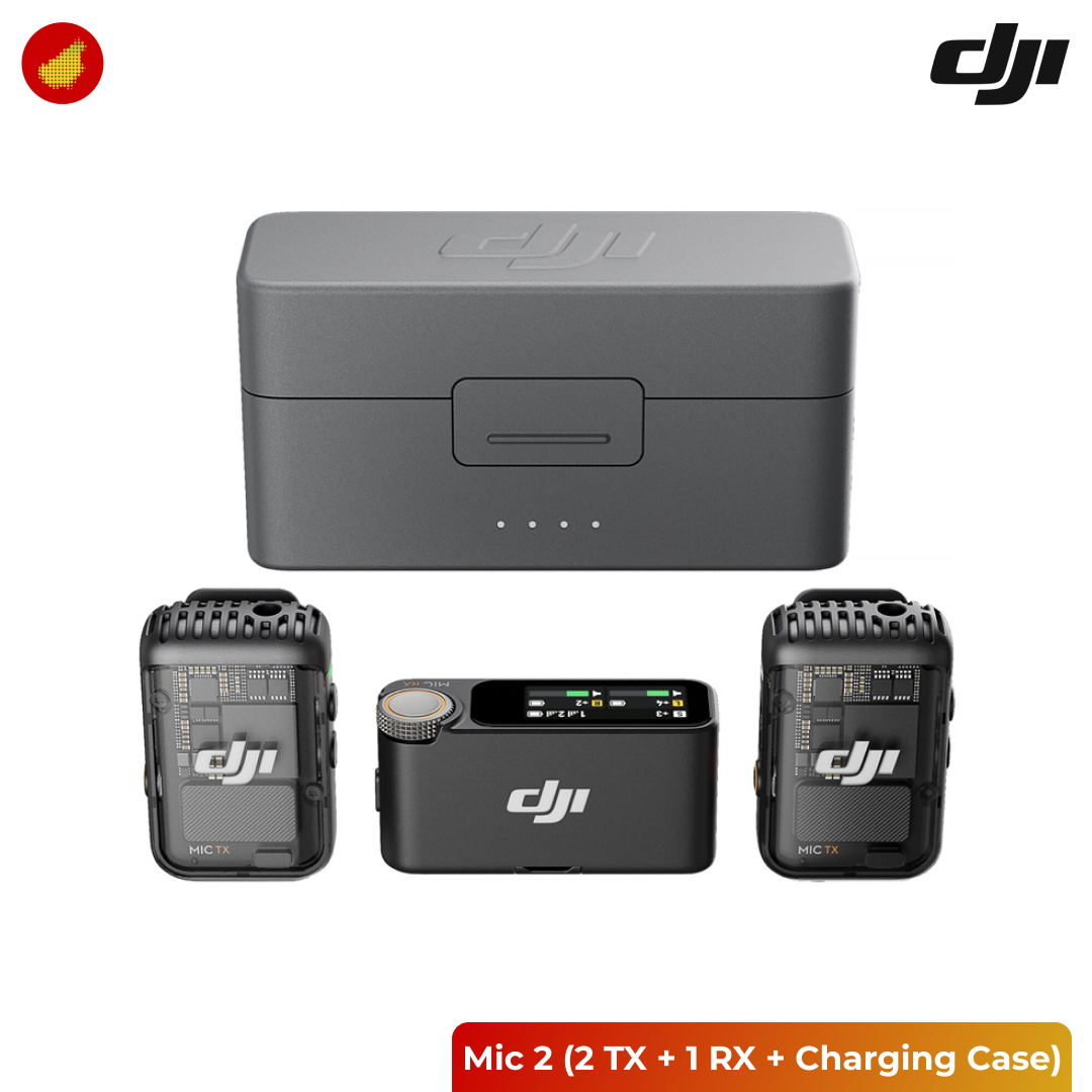 DJI Mic 2 (2 TX + 1 RX + Charging Case)