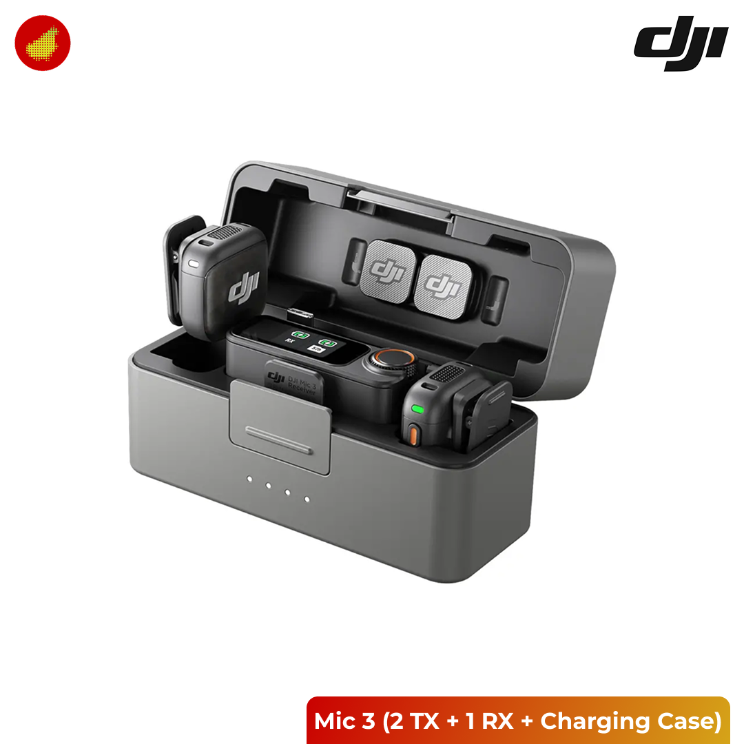 DJI Mic 3 (2 TX + 1 RX + Charging Case)
