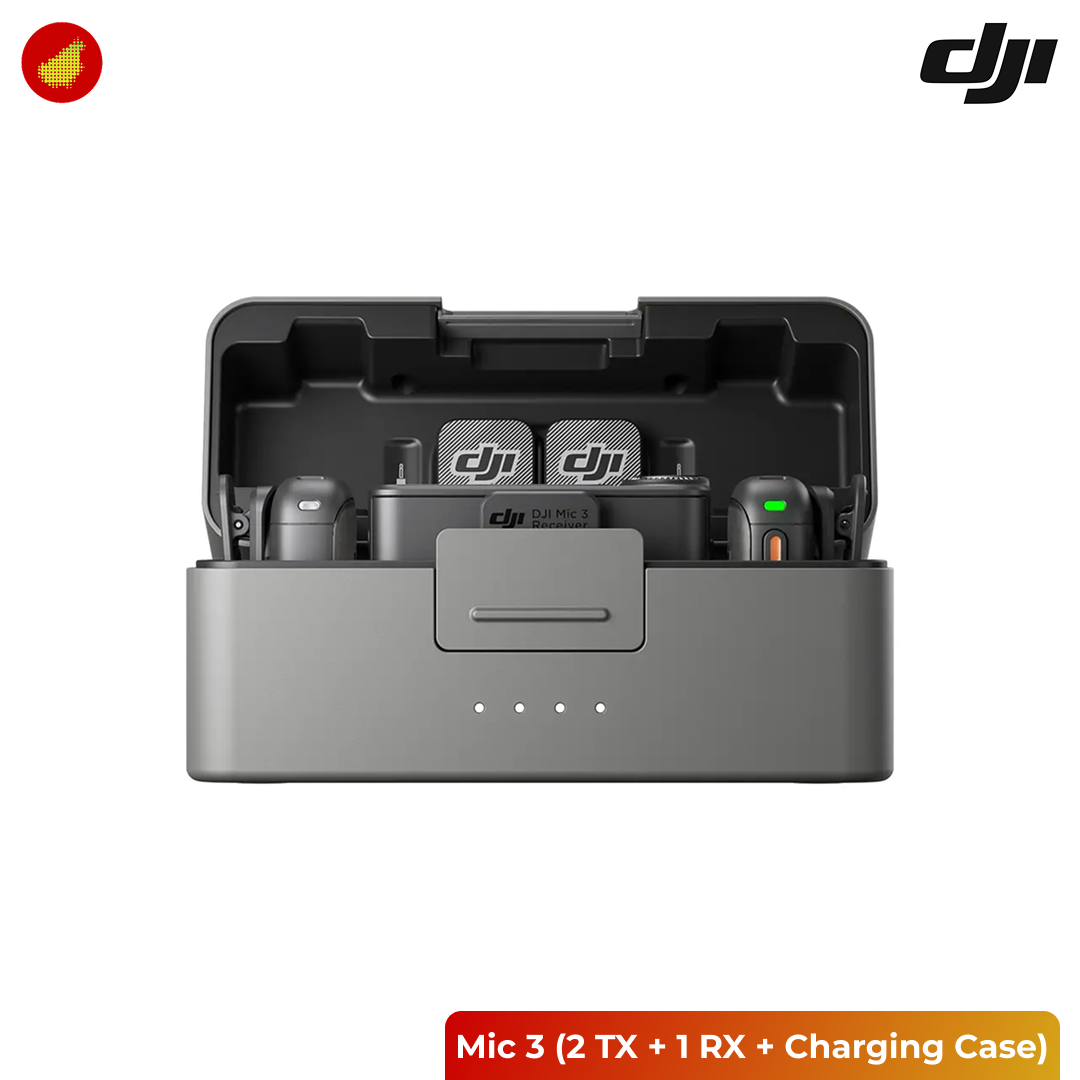 DJI Mic 3 (2 TX + 1 RX + Charging Case)